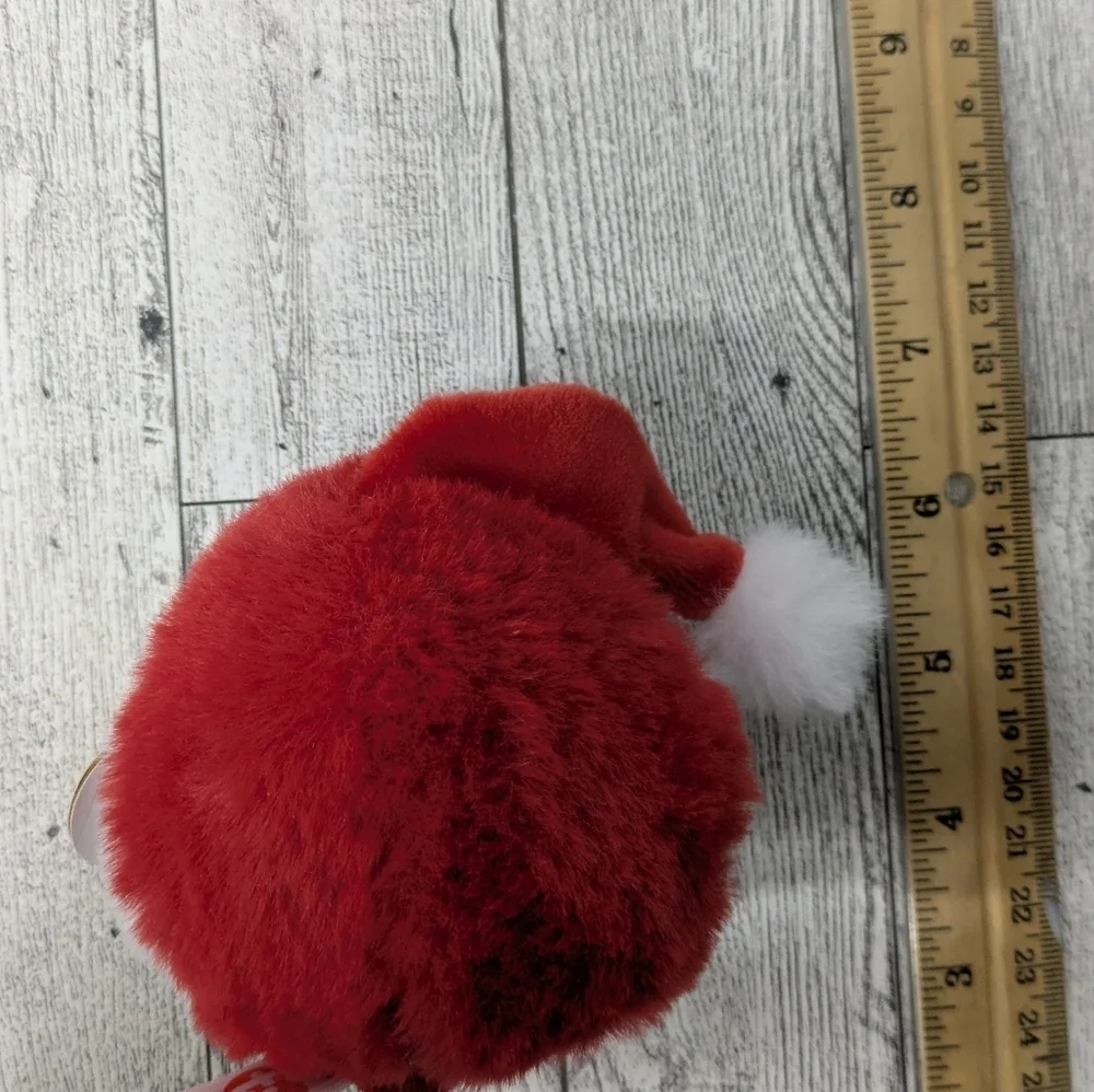 Ty Kris Beanie Babies Red and White Santa Stuffed Animal